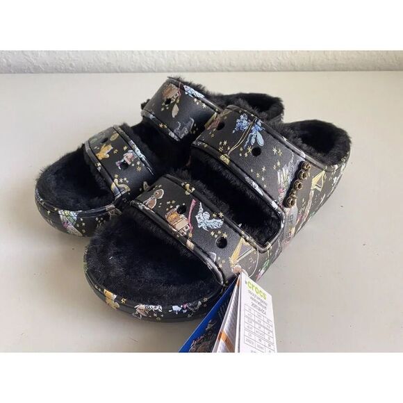 Vera Bradley Crocs Sandals Wizarding World Harry Potter‎ Fur Lined Slides Men 12 main image 11